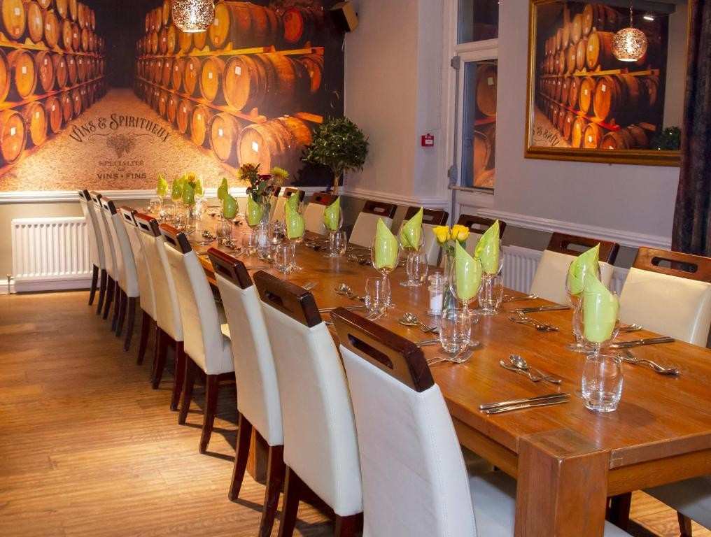 Alt text:  The Walnut Tree Inn is a private dining venue at Blisworth near Northampton.
