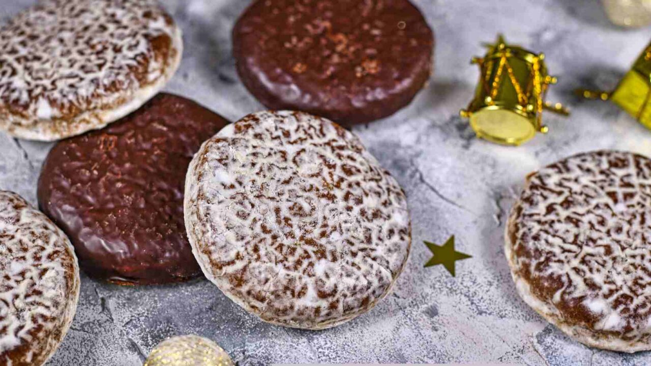 Lebkuchen cookies are a typical German Christmas dinner dessert