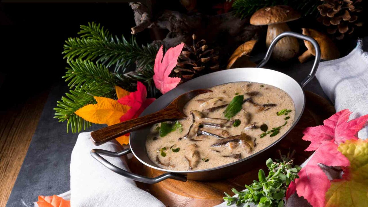 Pidpenky sauce is a traditional Ukraine Christmas food accompaniment