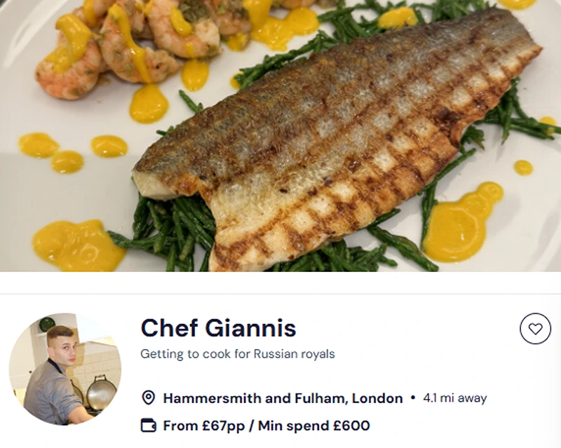 Chef Gianni’s credentials for the best Japanese buffet in London.