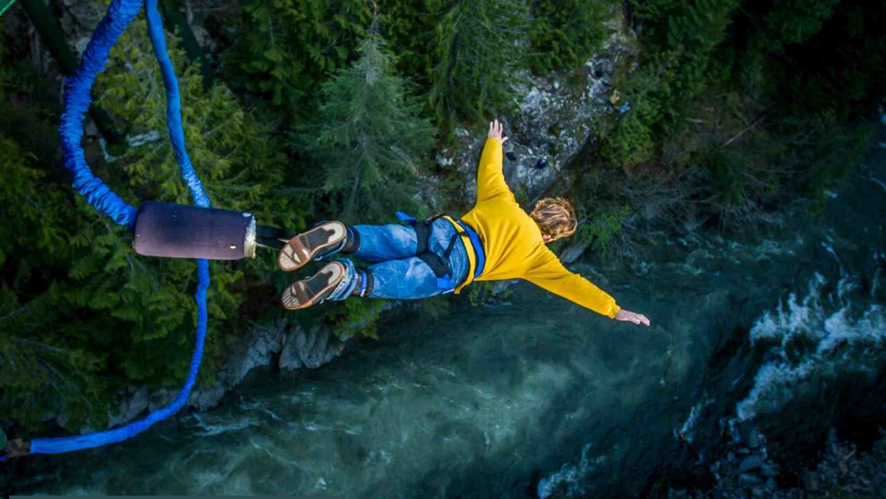 Bungee jumping is one of the thrilling stag ideas in Newcastle