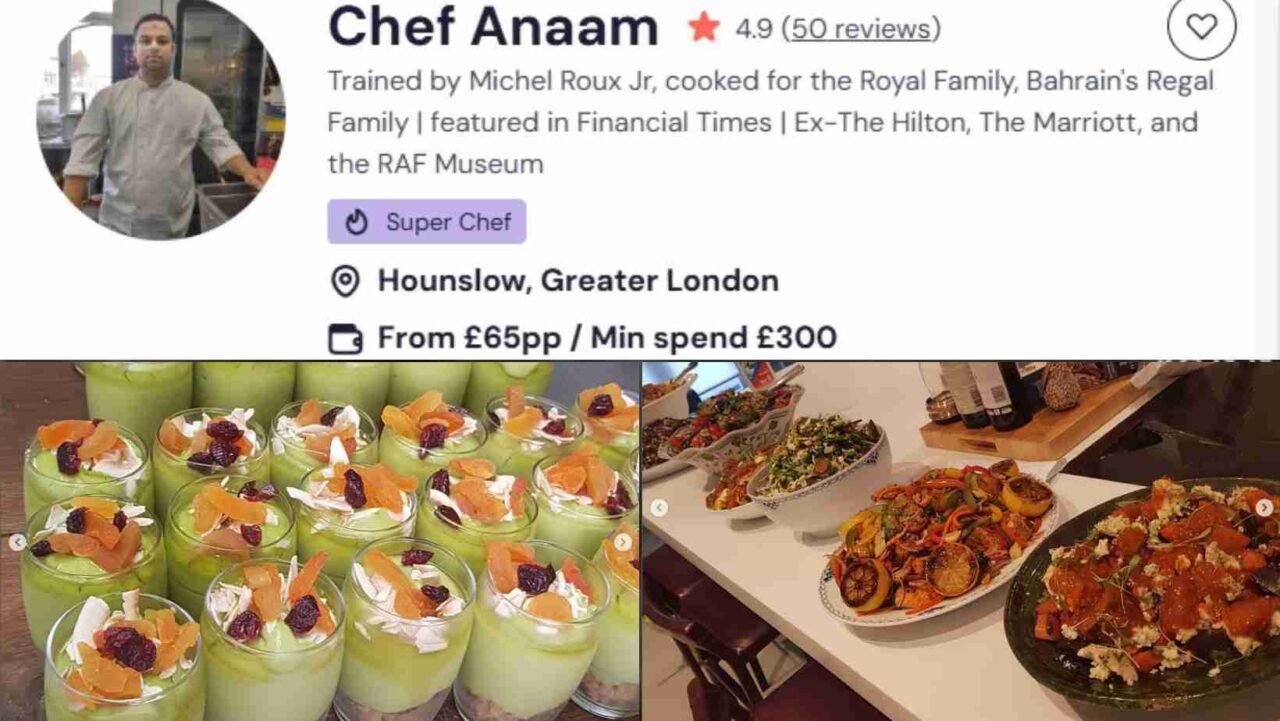 Chinese buffet in Leicester by Chef Anaam