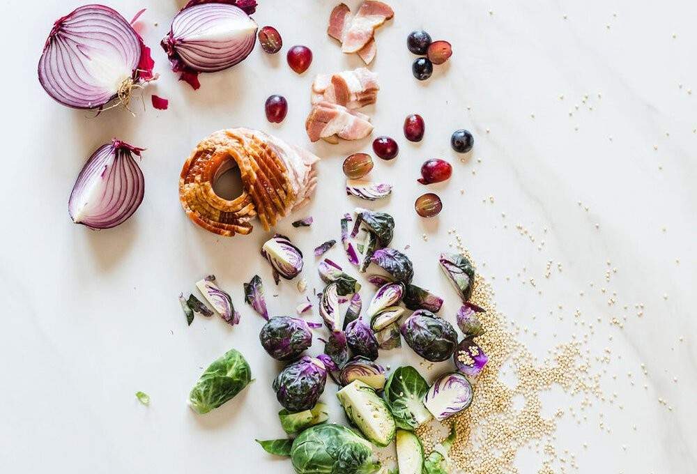 Ingredients for the tasting menu at home.