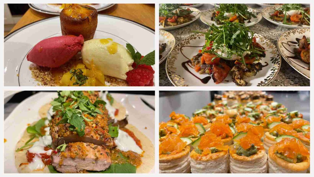 Exquisite dishes from Chef Fouad’s cookery class in Cambridge