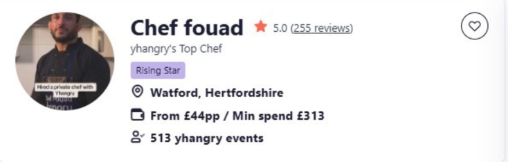 Chef Fouad’s cooking classes in Cambridge, UK, are widely sought-after