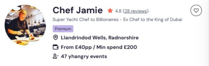 Chef Jamie’s cookery classes in Nottingham is always in high demand