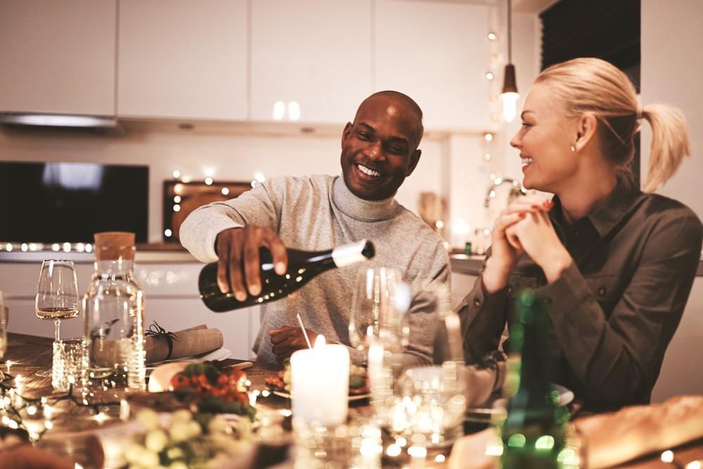 A perfect fine dining dinner at home.