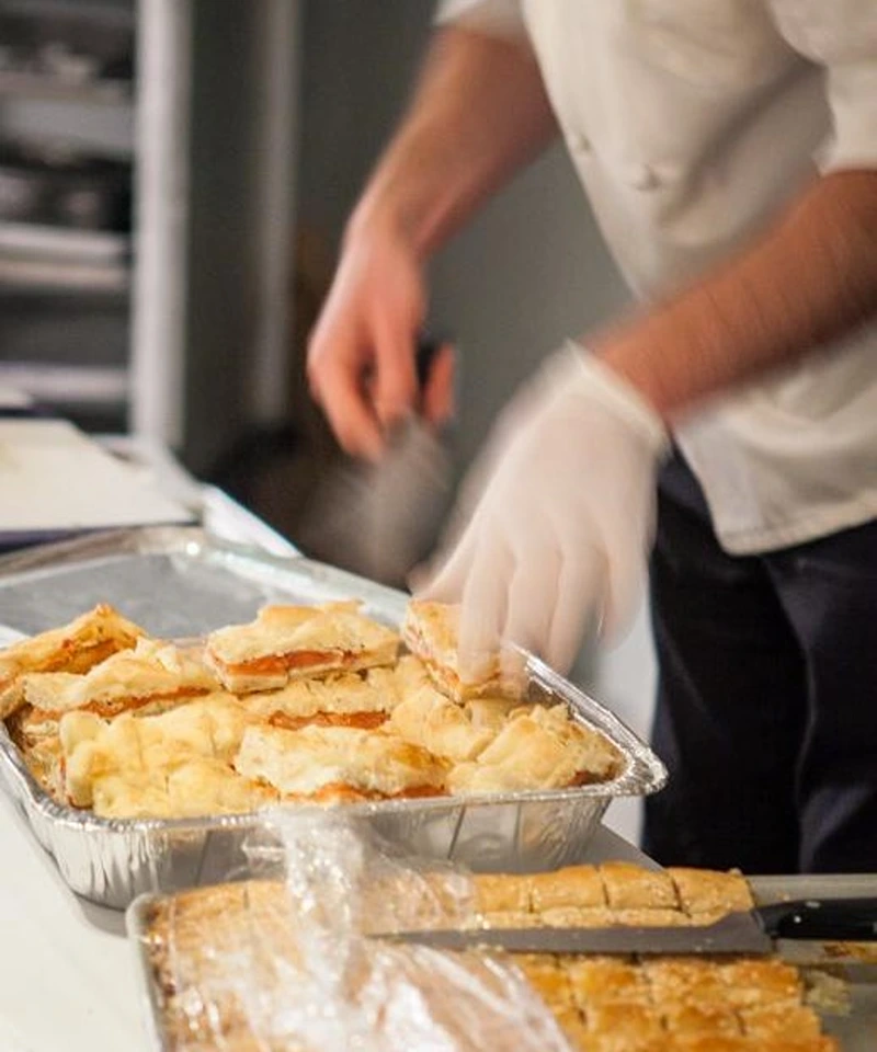 Chef at work showing how to start a catering business from home.