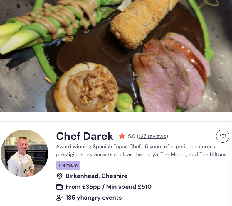 Chef Darek for halal buffet in Manchester