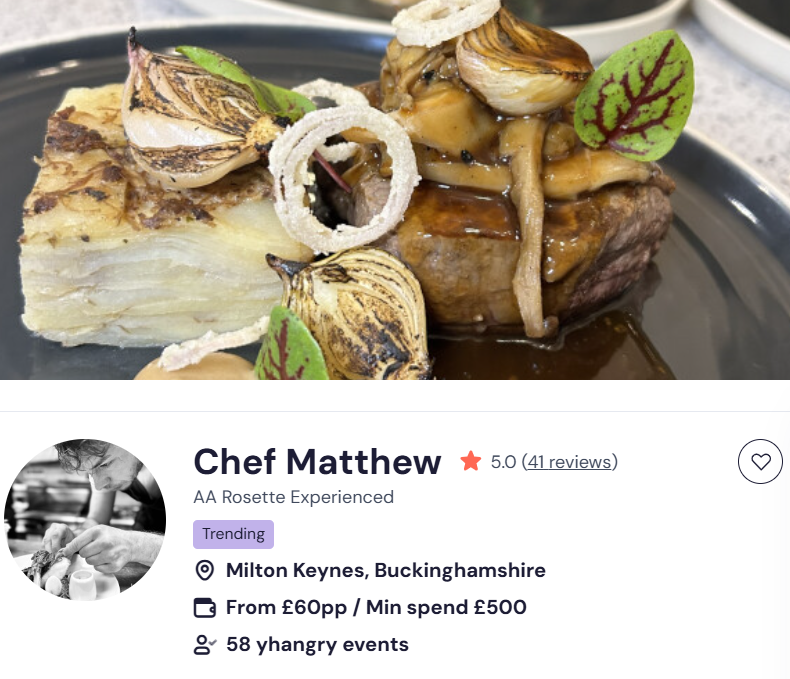 Chef Matthew for a halal buffet in Manchester