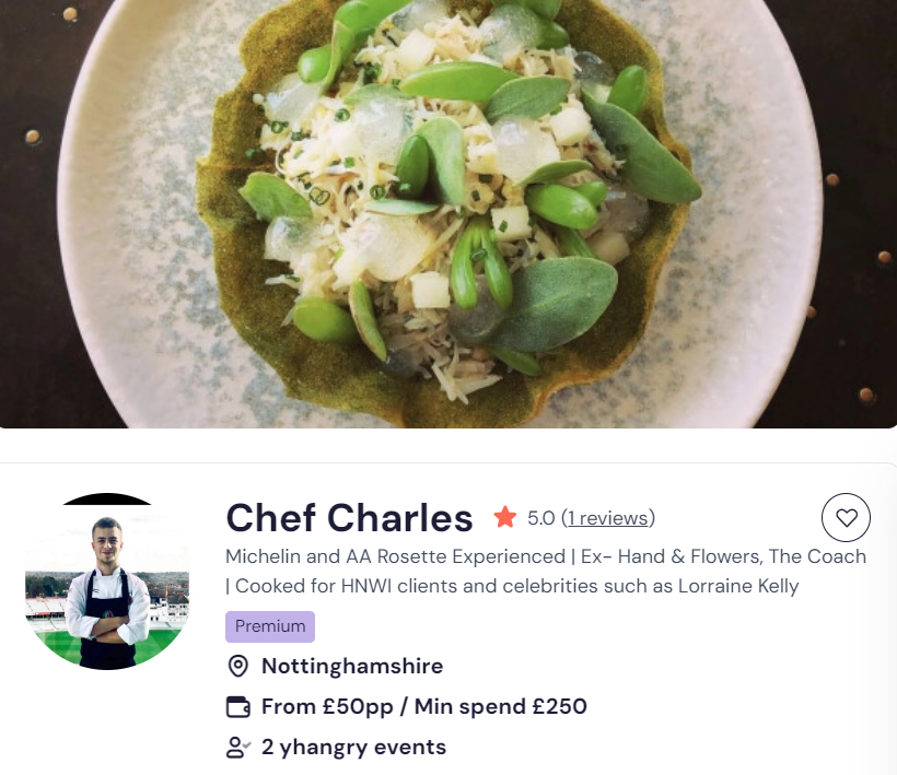 Chef Charles for a Chinese buffet in Newcastle