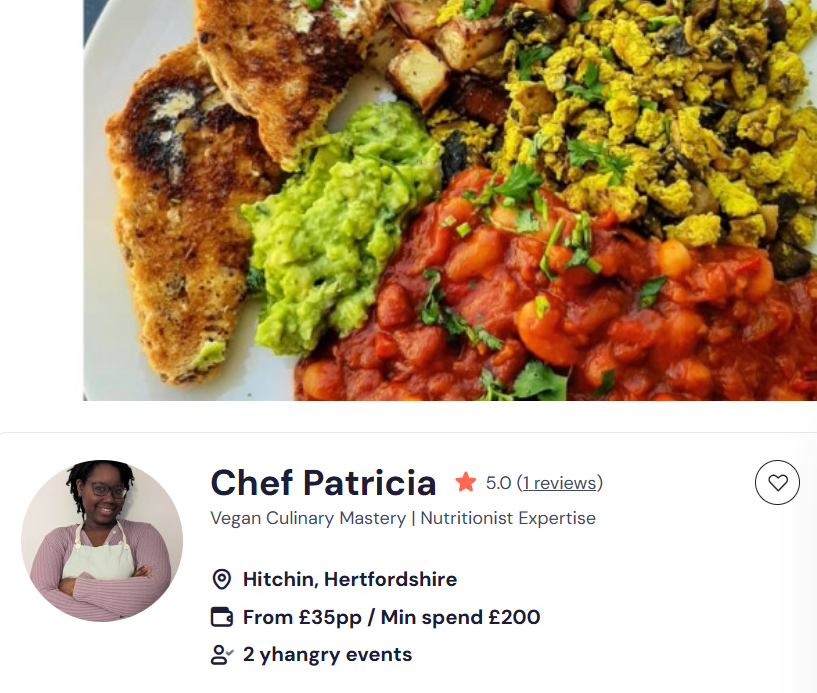 Chef Patrica for a Chinese buffet in Milton Keynes