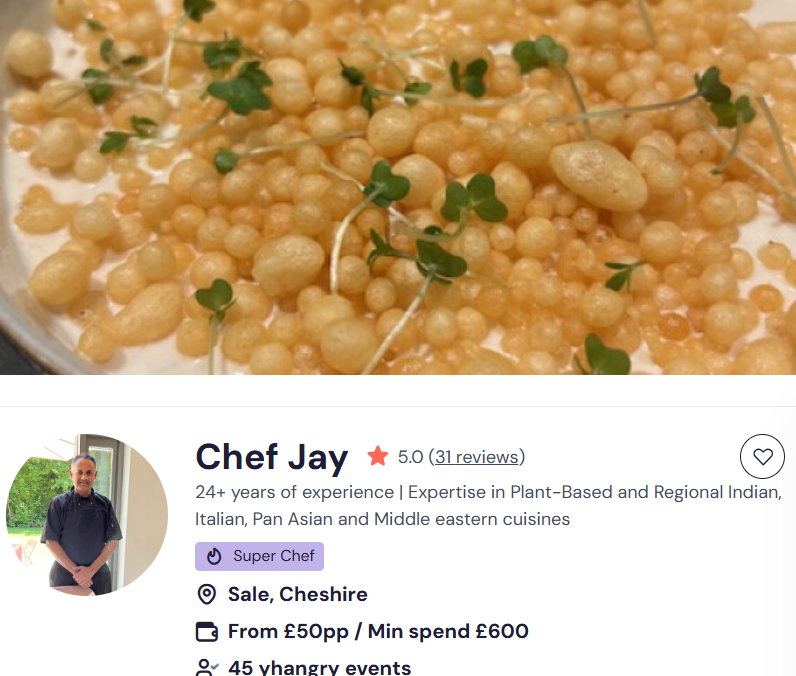 Chef Jay for a Chinese buffet in York