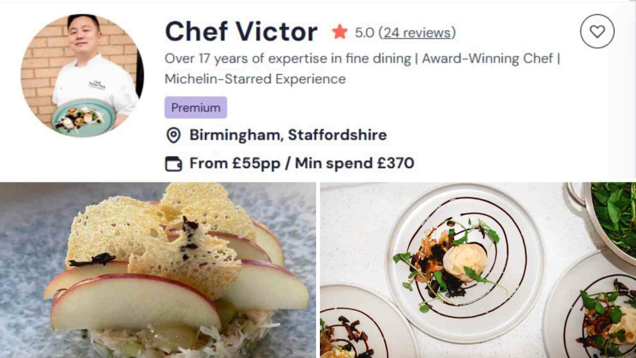 Chef Victor is one of the most famous vegan chefs