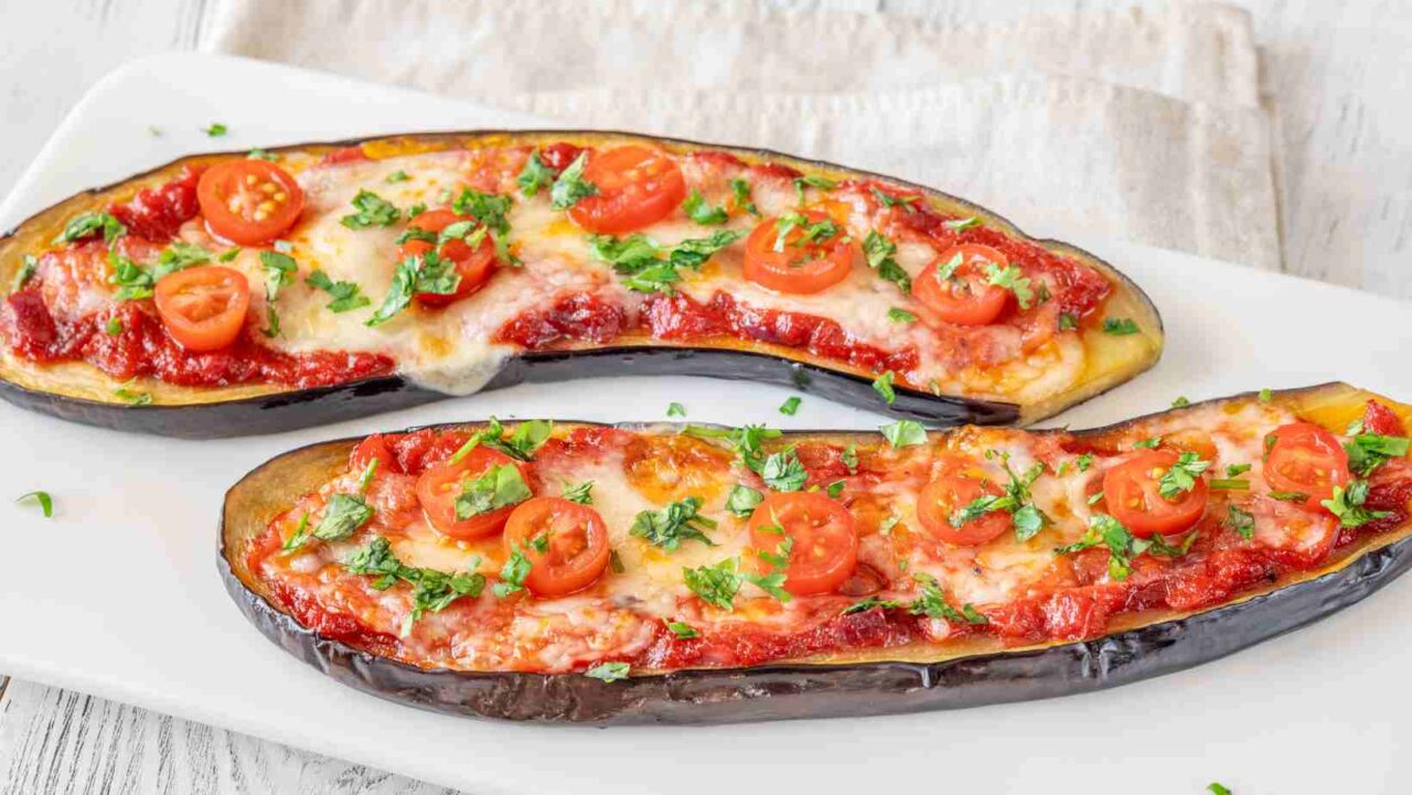 Eggplant-based pizzas offer versatile options for meal prep keto lunch ideas.