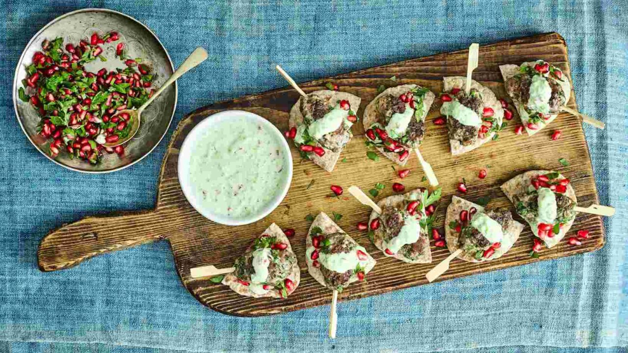 Lamb koftas are a great option for finger food canape platters.