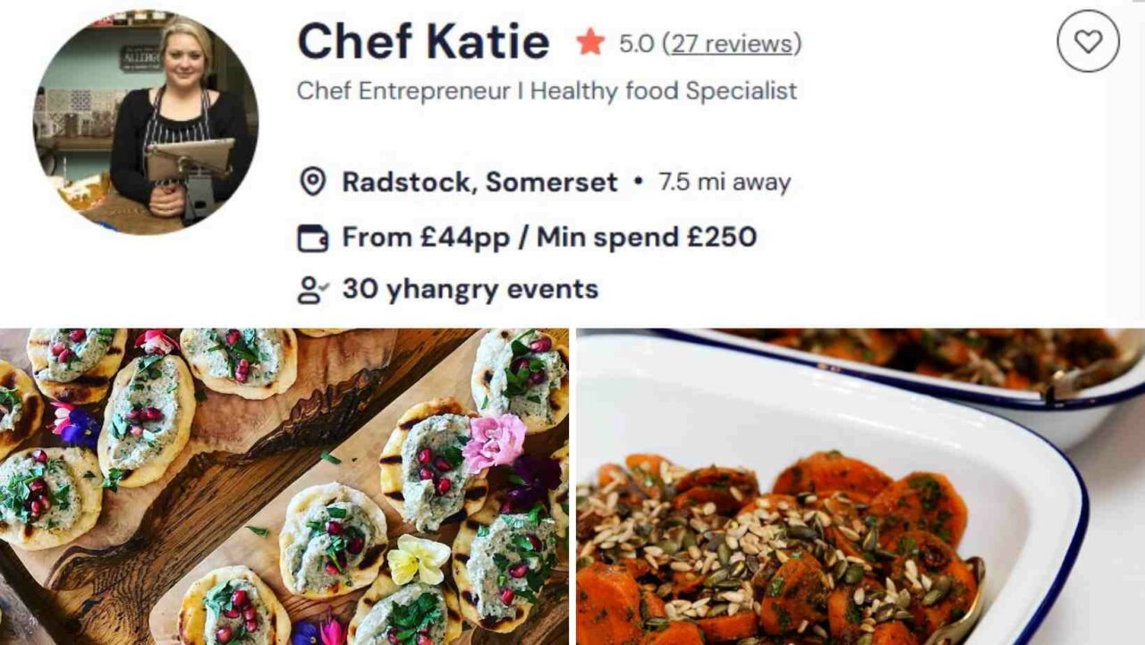 Chef Katie is one of the most sought-after vegan chefs in Bath