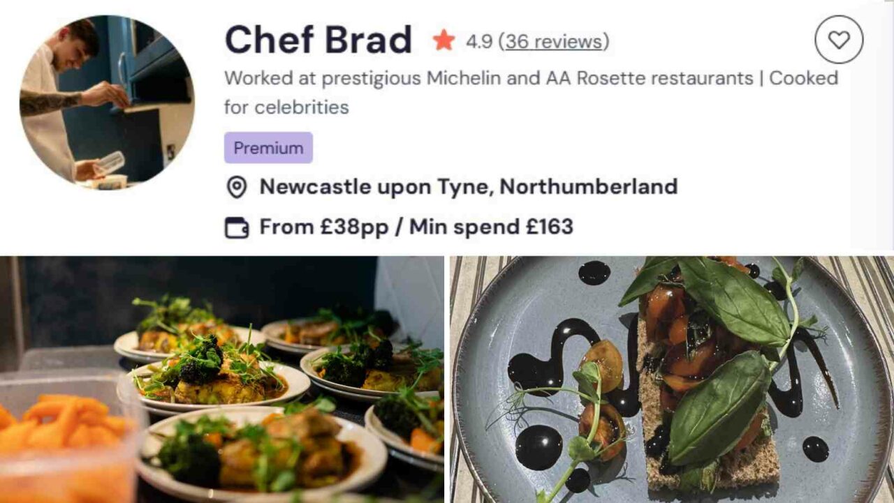 Chef Brad is one of the best vegan chefs for hire