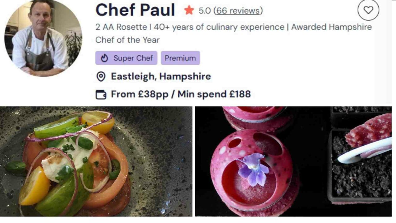 Chef Paul is one the most famous vegan chefs in the UK.