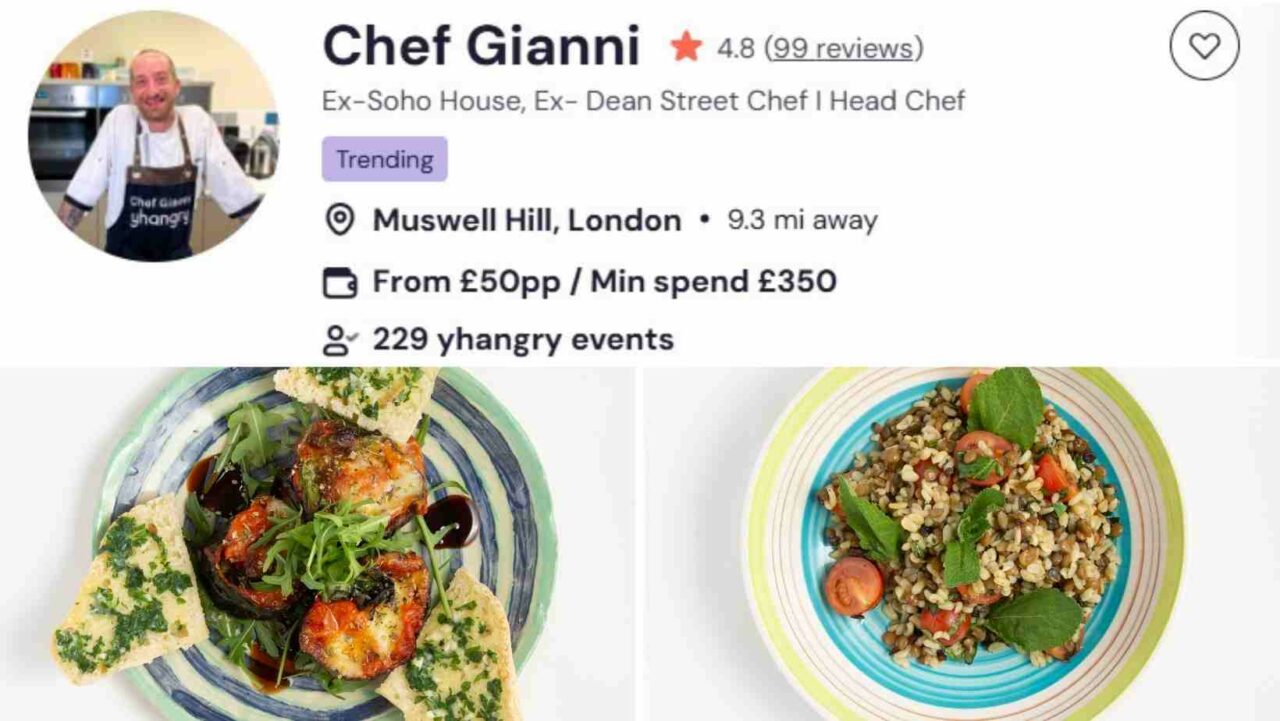 Chef Gianni’s offers customised iftar buffets in London.