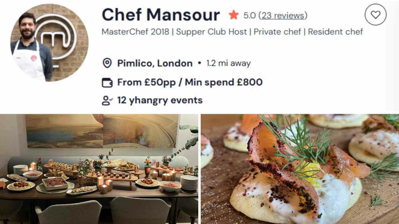 Chef Mansour’s London iftar buffets are very popular